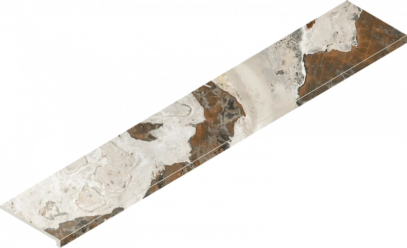 Ступень Италон Магма Довер Тайгер фронтальная 620070002990 белый 33x160 - фото 1