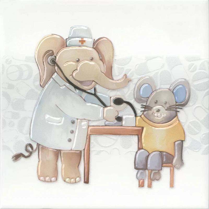 Декор Kerama Marazzi VT\A503\5009 Айболит 3 20x20 - фото 1