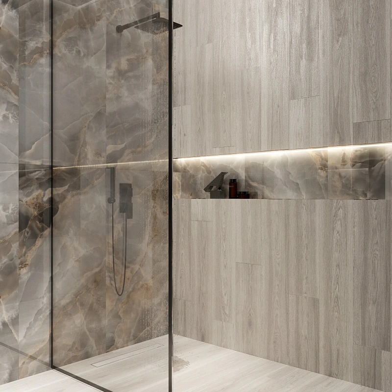 Керамогранит Креанза CW-RT17-B Mordic Wood Natural Rustic Wood 20x120 бежевый - фото 3