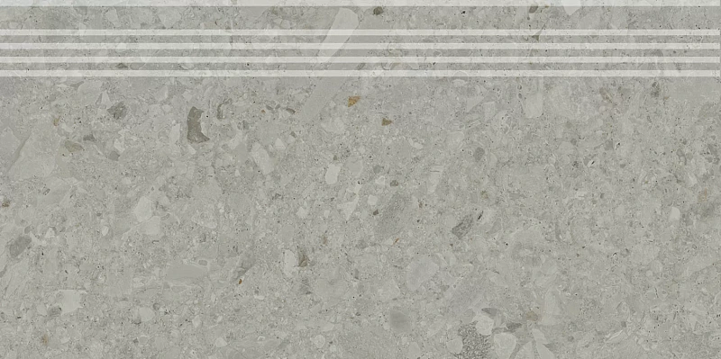 Ступень Kerama Marazzi Venezia Чеппо ди Гре серый матовый обрезной 30х60 - фото 3