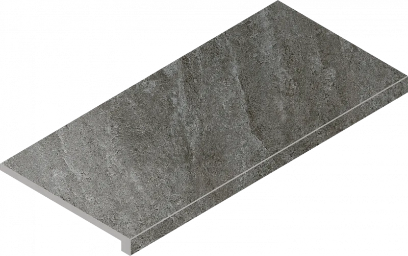 Ступень Италон Магма Графит Грип фронтальная 620070002964 серый 33x60 - фото 1