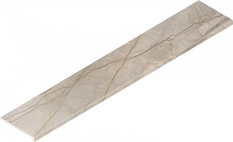 Ступень Италон Стелларис Элегант Сильвер фронтальная 620070002616 серый 33x160 - фото 1