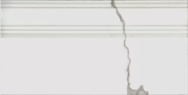 Плинтус Kerama Marazzi Venezia Монте Тиберио белый глянцевый обрезной 40х20 - фото 3