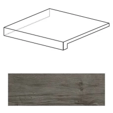 Ступень угловая левая Axi Grey Timber Scalino Angolare Sx ANL4 22.5x22.5