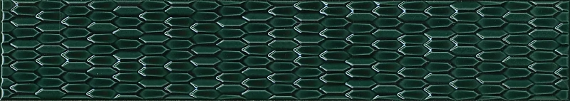 Бордюр Kerama Marazzi Левада зеленый темный глянцевый 7.1x44.8 LSB001 - фото 1