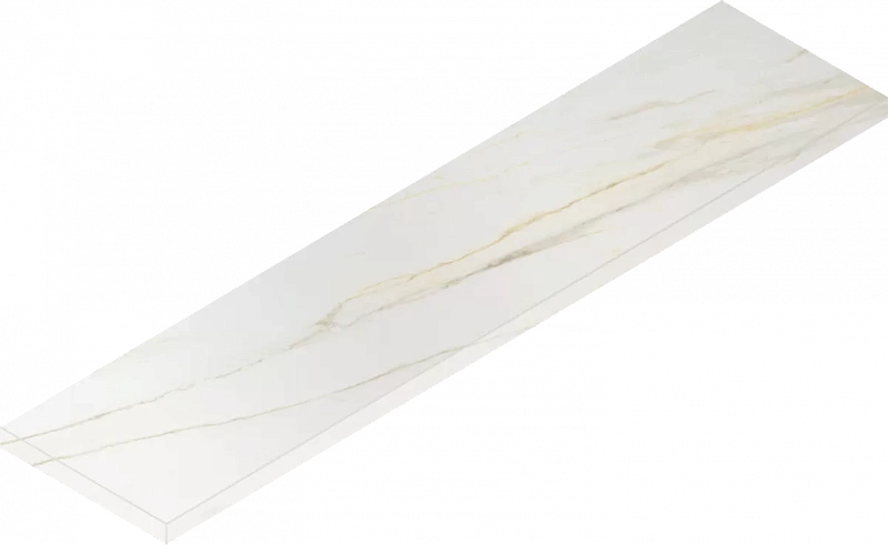 Ступень Италон Стелларис Каррара Айвори угловая левая 620070002607 белый 33x120 - фото 1