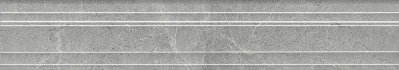 Бордюр Kerama Marazzi Venezia Риальто дымчатый глянцевый обрезной 40х7,3 - фото 2