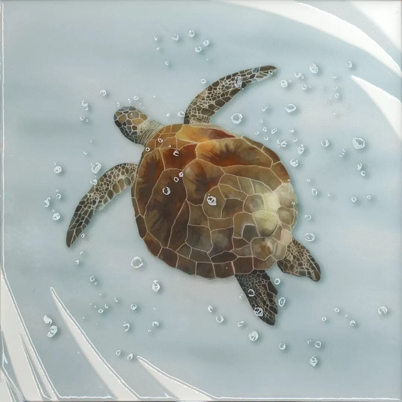 Декор Kerama Marazzi VT\A452\5009 Чудо-озеро 2 20x20 - фото 1