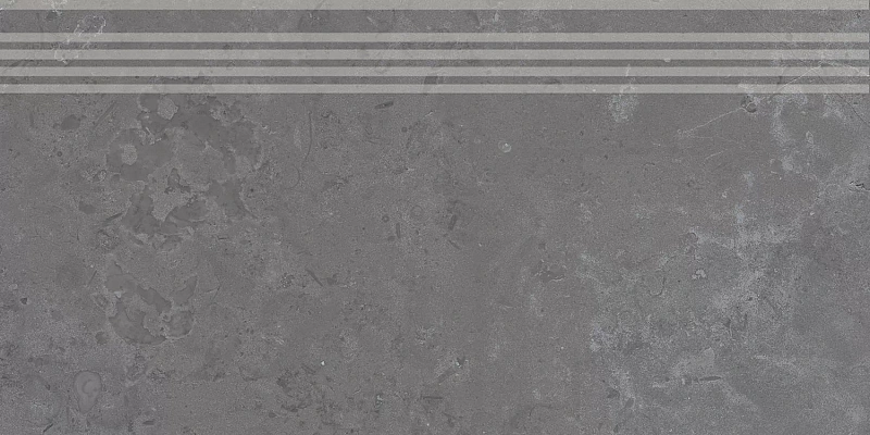 Ступень Kerama Marazzi DD205120R\GR Про Лаймстоун серый темный натуральный обрезной 30х60 - фото 2