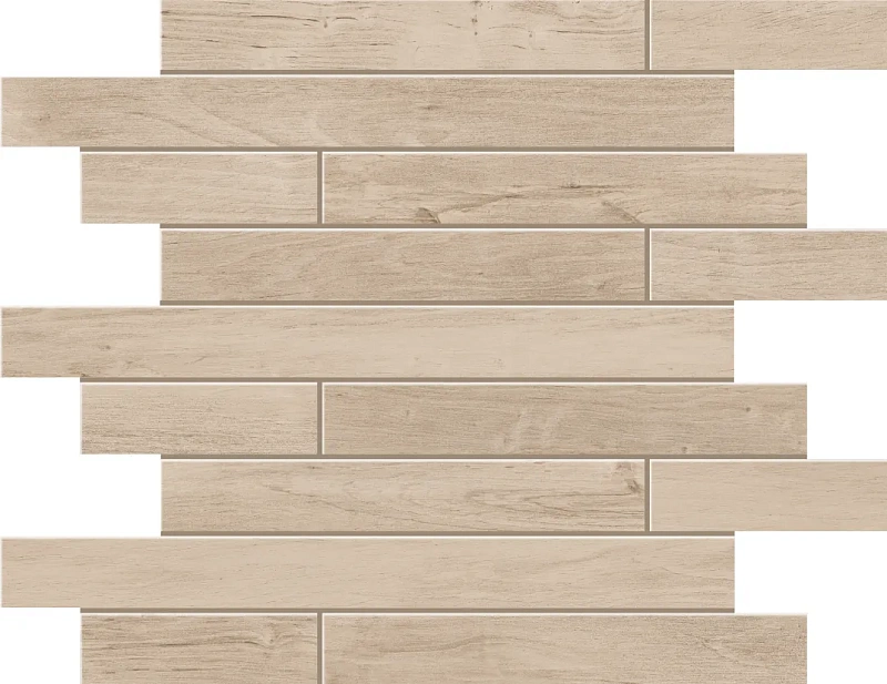 Мозаика Estima SF02 Soft Wood Muretto Creamy 30x35 бежевый - фото 1