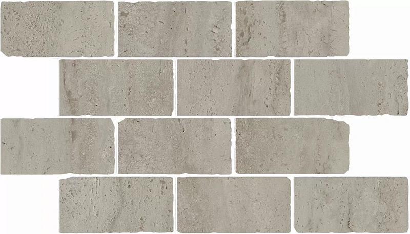 Бордюр Kerama Marazzi Venezia Сан-Марко мозаичный серый матовый обрезной 46,5х26,5 - фото 3