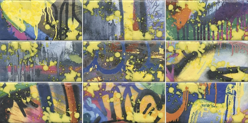 Декор Kerama Marazzi OS\A58\9x\19060 Панно Граффити 20x89,1 - фото 1