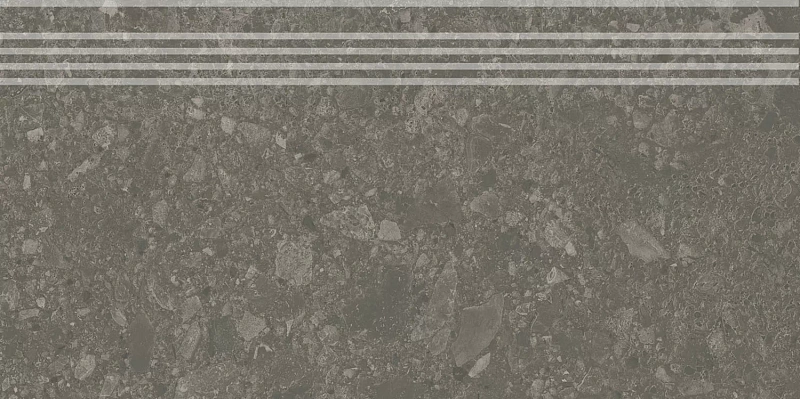 Ступень Kerama Marazzi Venezia Чеппо ди Гре коричневый матовый обрезной 30х60 - фото 4