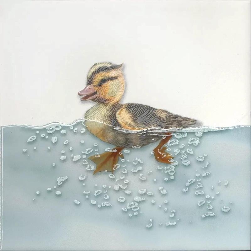 Декор Kerama Marazzi VT\A457\5009 Чудо-озеро 3 20x20 - фото 1