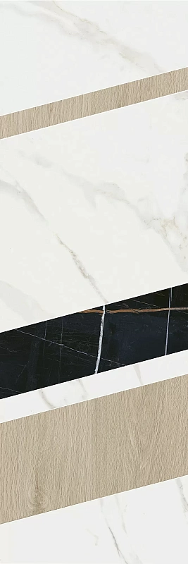 Декор Kerama Marazzi Бертран 1 микс 40x120 ID129 - фото 2