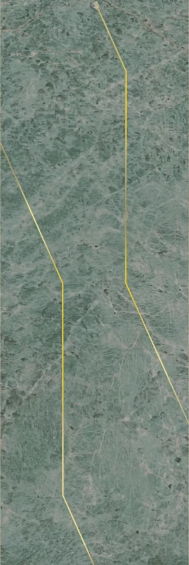 Декор Kerama Marazzi OS\C214\13116TR Декор Эвора зеленый глянцевый обрезной 30x89.5 - фото 1