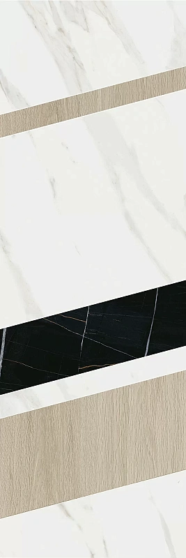 Декор Kerama Marazzi Бертран 1 микс 40x120 ID129 - фото 4