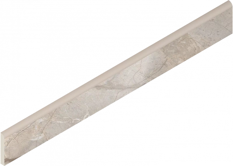 Плинтус Италон Стелларис Элегант Сильвер шлифованный 610130007460 серый 7.2x60 - фото 1