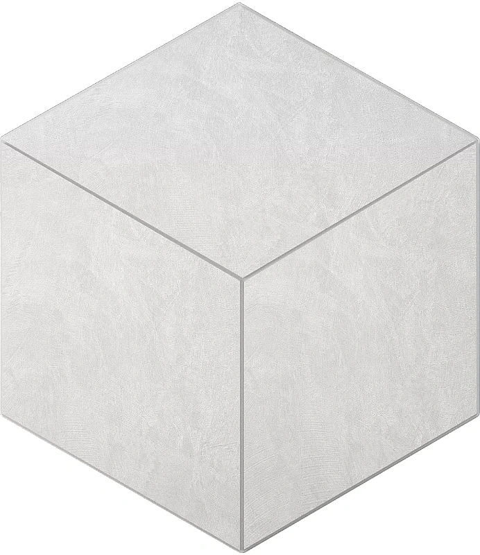 Мозаика Estima SR00 Spectrum Cube Milky White 25x29 белый - фото 1