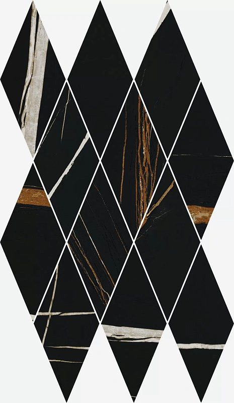 Мозаика Италон Charme Deluxe Sahara Noir Diamond 28x48 - фото 1