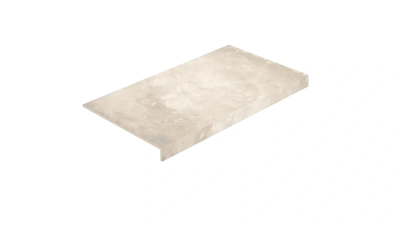 Ступень Coliseumgres Ривьера Уайт фронтальная 620070002855 бежевый 33x60 - фото 1