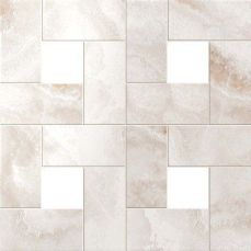Atlas Concorde Supernova Onyx Floor Pure White Mosaic Lap