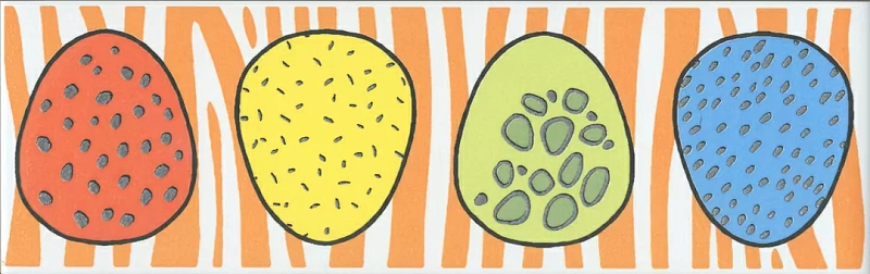 Бордюр Kerama Marazzi OS\A247\5009 Динозаврики 1 матовый 6.3x20 - фото 1