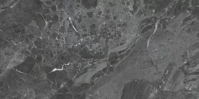 Керамогранит Delacora Грейни Дарк 60120GRY99 черный 60x120 - фото 1