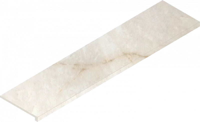 Ступень Италон Стелларис Кристал Пьюр угловая правая 620070002601 бежевый 33x120 - фото 1