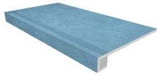 Комплект Estima SR03 Spectrum Sky Blue (Ступень 33x120 непол. прямоугол. бортик с насечками + Подступенок 14,5x120)