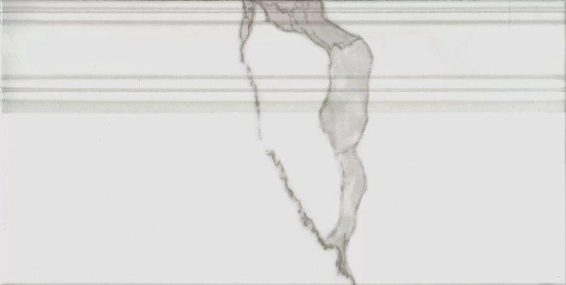 Плинтус Kerama Marazzi Venezia Монте Тиберио белый глянцевый обрезной 40х20 - фото 2