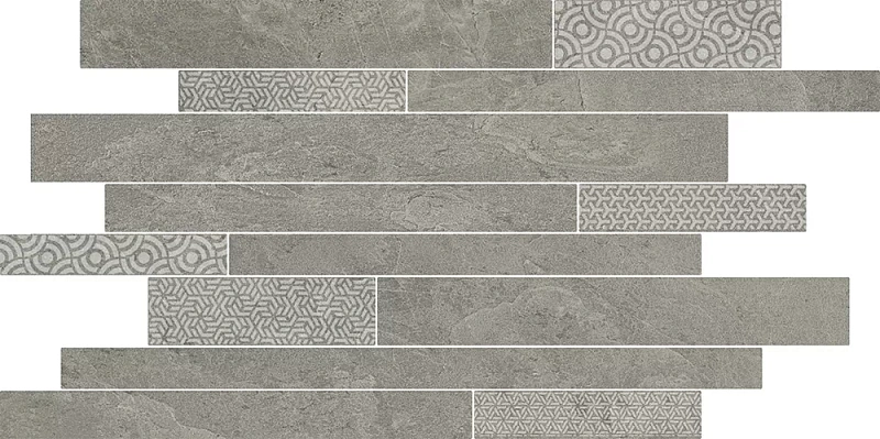 Мозаика Kerama Marazzi SBM010\SG458420 Ламелла серый мозаичный 25х50.2 - фото 2