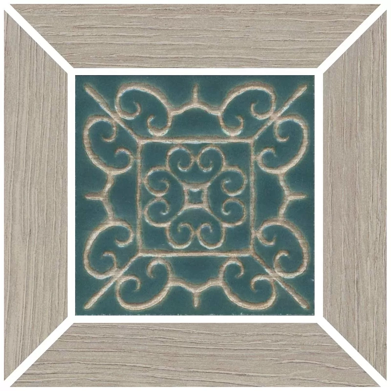 Вставка Kerama Marazzi ID152 Тровазо наборный серый матовый 13x13 - фото 1