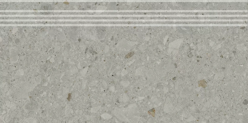 Ступень Kerama Marazzi Venezia Чеппо ди Гре серый матовый обрезной 30х60 - фото 4