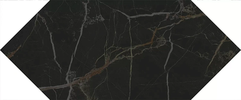 Керамическая плитка Kerama Marazzi Келуш черный глянцевый 14x34 35007 - фото 5