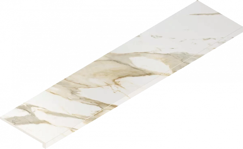 Ступень Италон Стелларис Калакатта Голд фронтальная 620070002592 белый 33x120 - фото 1