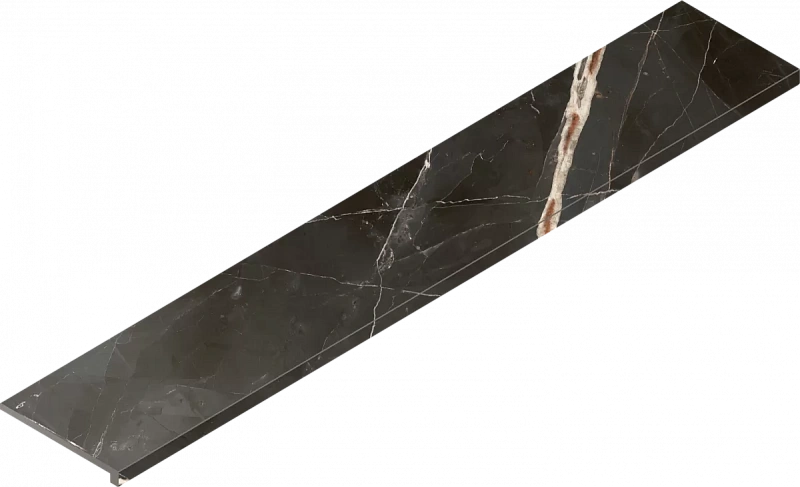 Ступень Италон Стелларис Абсолют Блэк угловая правая 620070002627 черный 33x160 - фото 1