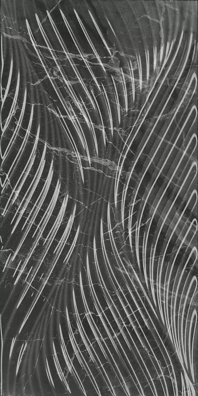 Керамическая плитка Kerama Marazzi Venezia Коррер чёрный глянцевый структура обрезной 30х60 - фото 4