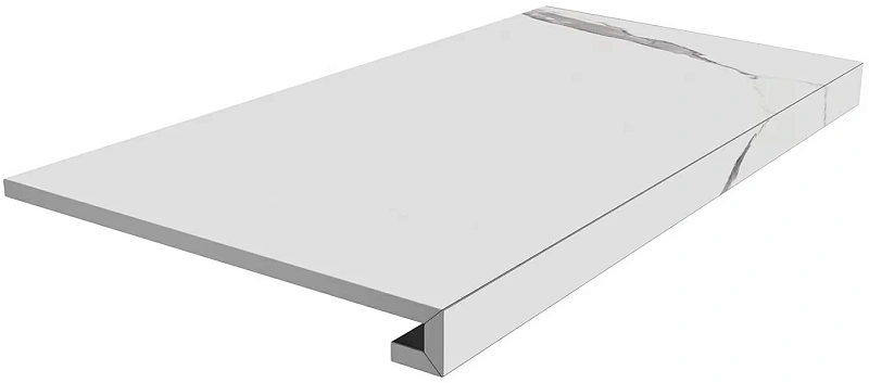 Ступень Kerama Marazzi Venezia клеёная Монте Тиберио белый матовый 33х80 - фото 1