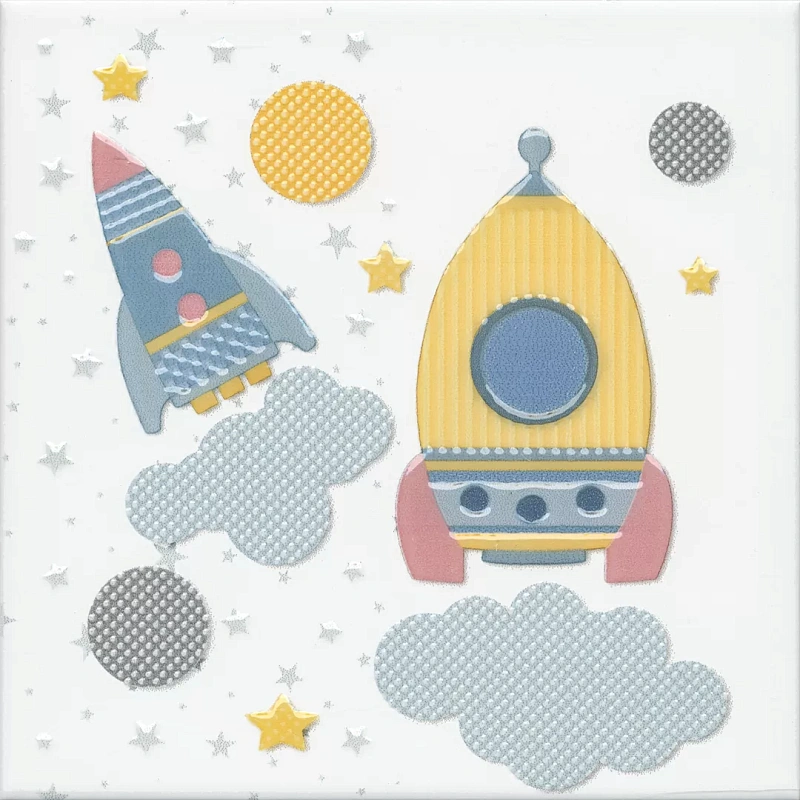 Декор Kerama Marazzi VT\A373\5009 Бон Вояж Ракета 20x20 - фото 1