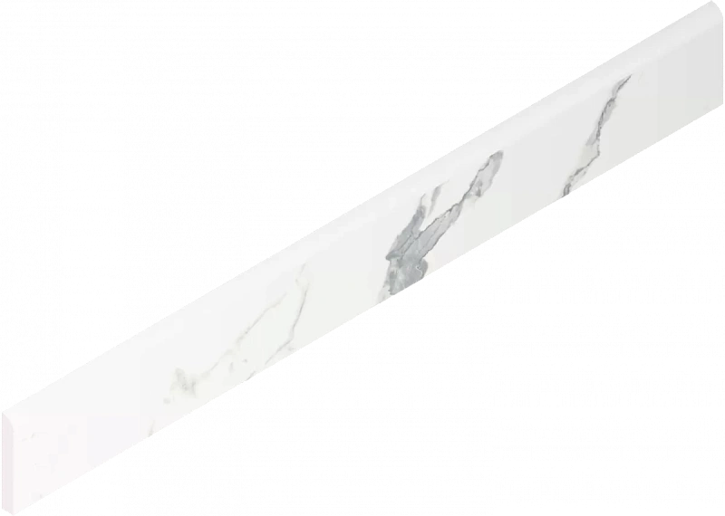 Плинтус Италон Стелларис Статуарио Уайт 610130007449 белый 7.2x60 - фото 1