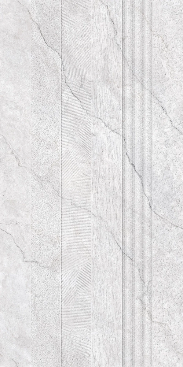 Декор Креанза CZ-GL06-D Lumiere White Decor Matt Glossy Ink Punch 80x160 белый - фото 1