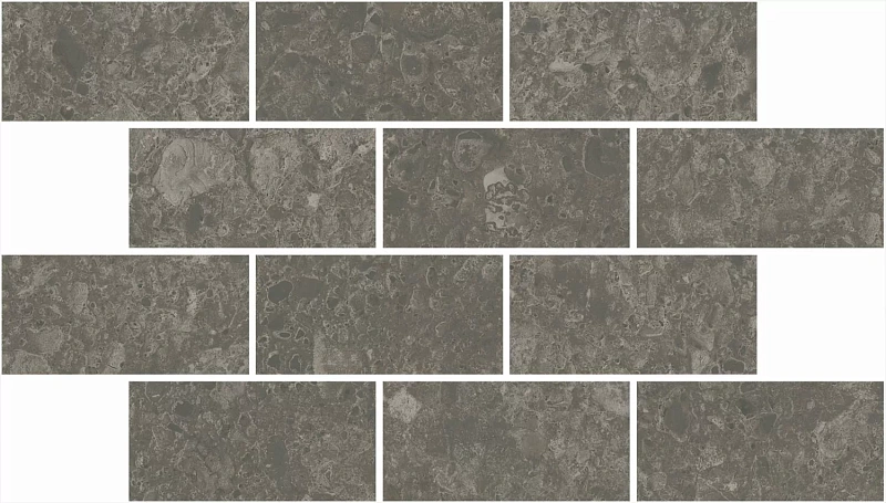 Вставка Kerama Marazzi Venezia Чеппо ди Гре мозаичный коричневый матовый обрезной 34,5х20 - фото 3