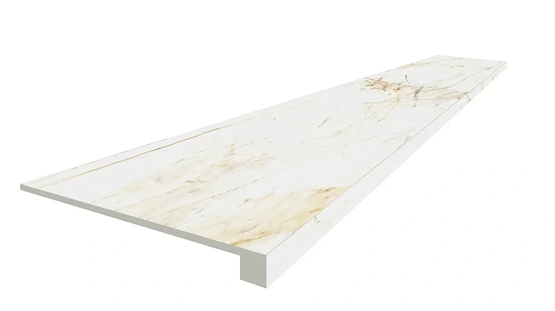Ступень ColiseumGres Канова Уайт фронтальная 620070002804 белый 33x60 - фото 1