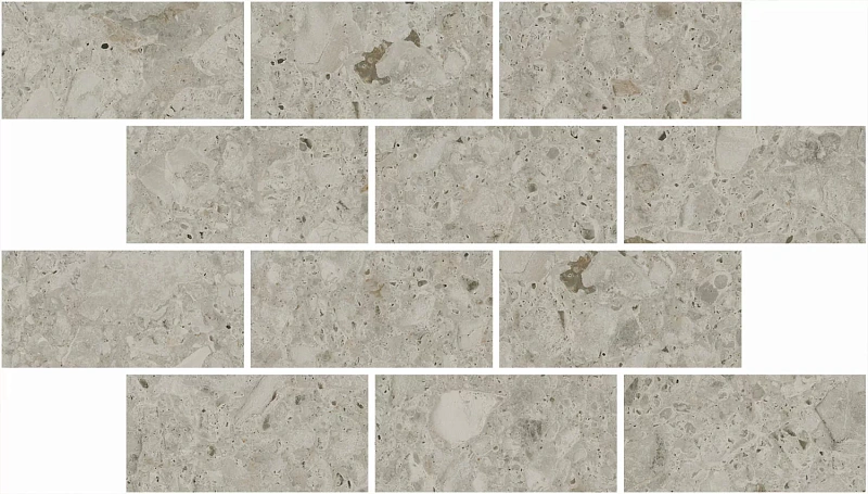 Вставка Kerama Marazzi Venezia Чеппо ди Гре мозаичный бежевый светлый матовый обрезной 34,5х20 - фото 2