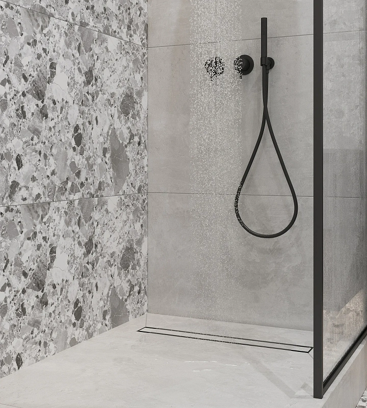 Керамогранит Креанза SL1004-A Terragona Silver Solido 60x120 серый - фото 4