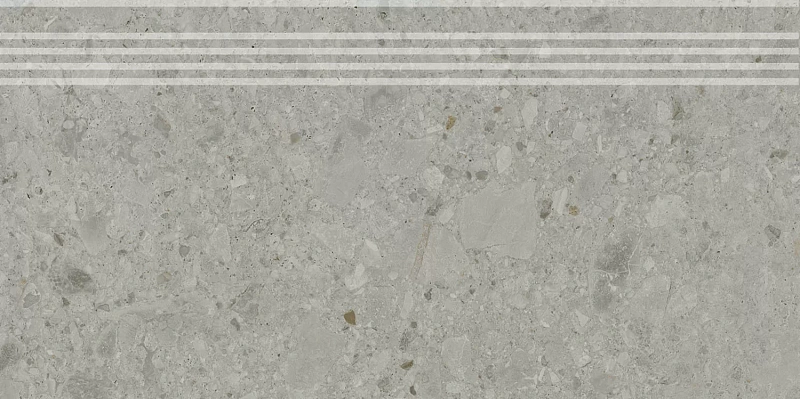 Ступень Kerama Marazzi Venezia Чеппо ди Гре серый матовый обрезной 30х60 - фото 2