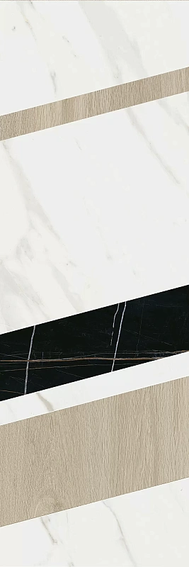 Декор Kerama Marazzi Бертран 1 микс 40x120 ID129 - фото 7