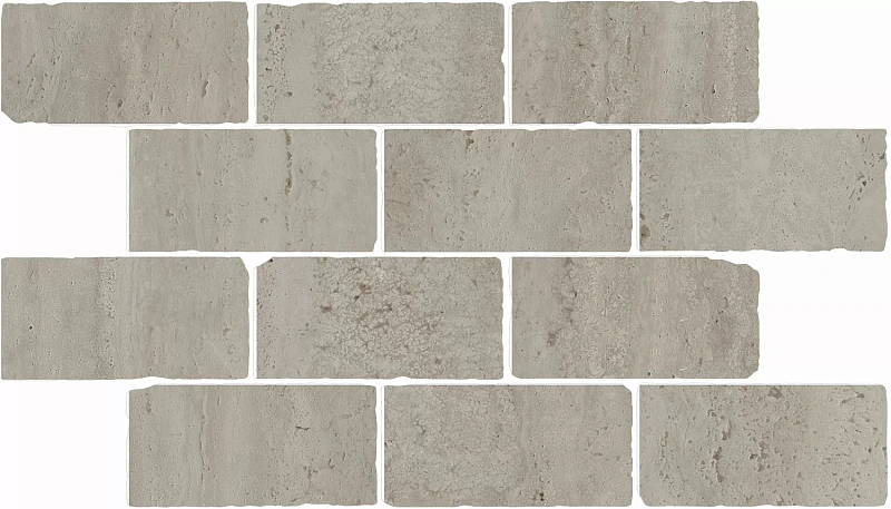 Бордюр Kerama Marazzi Venezia Сан-Марко мозаичный серый матовый обрезной 46,5х26,5 - фото 1