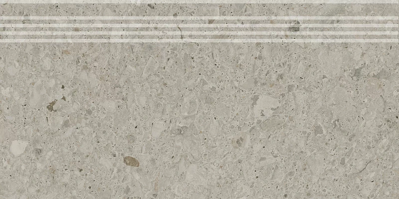 Ступень Kerama Marazzi Venezia Чеппо ди Гре бежевый светлый матовый обрезной 30х60 - фото 2